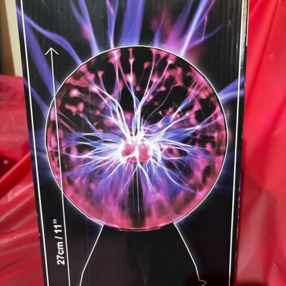 Kidsco Plasma Ball Lamp Sound Sensitive Interactive Electric Light with Adapter